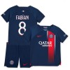 Original Trikotsatz Paris Saint-Germain 2023-24 Fabian 8 Heimtrikot Für Kinder